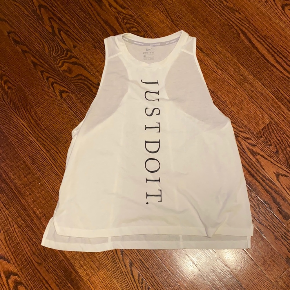 Nike Just Do It White Racerback Tank